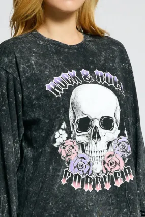 Jr Long Sleeve - Skull Rock & Roll Forever