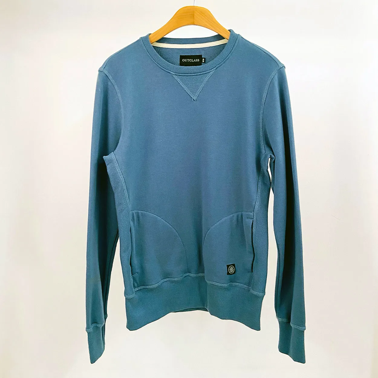 M - Ocean Blue Crewneck