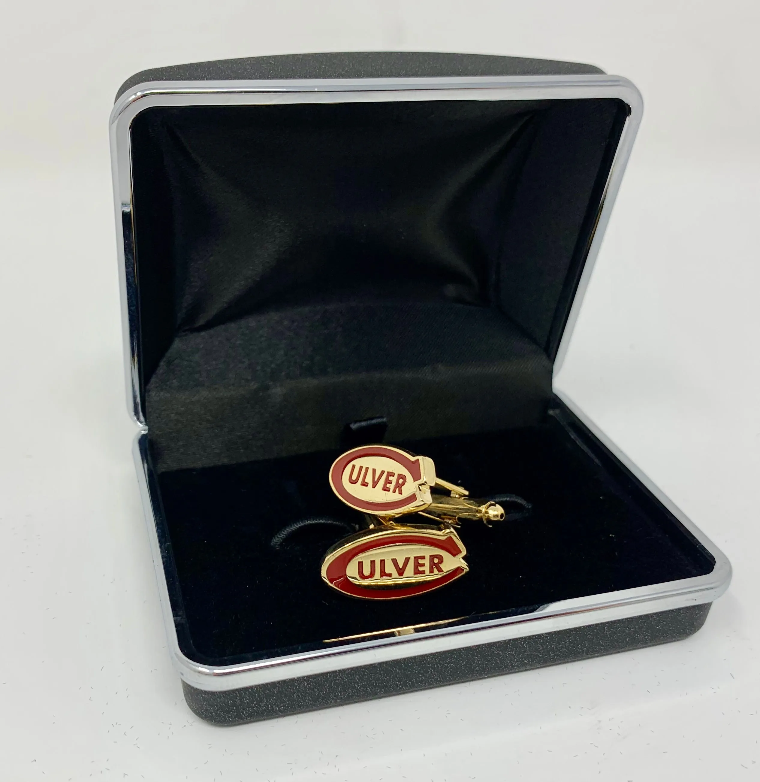 Maroon Culver "C" Cufflinks Gold