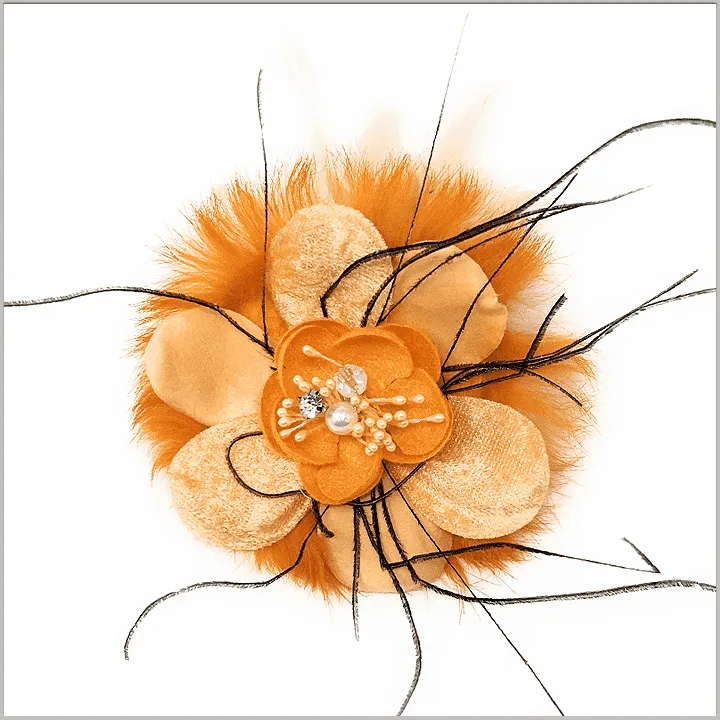 Men's Fashion Lapel Flower- Flower3 Orange