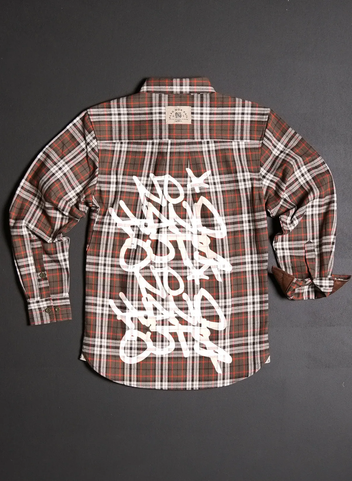 MEN'S NO HANDOUTS X FOREVER FLANNEL - ORANGE