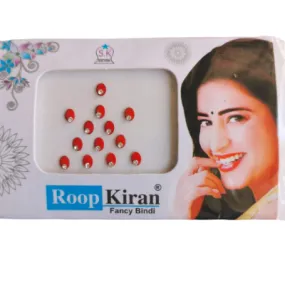 Mini Red Gold Diamond Fashion Bindi Sticker