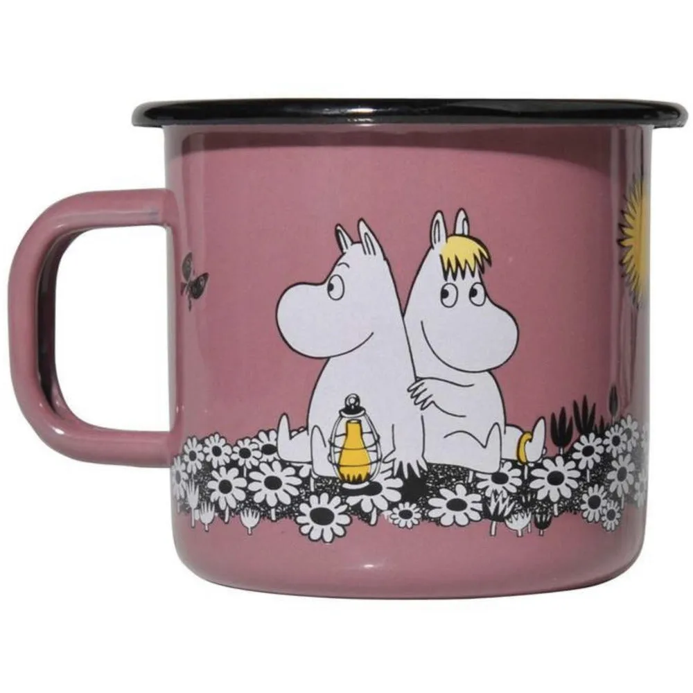 Moomin Enamel Mug 3.7 dl Together Forever Pink