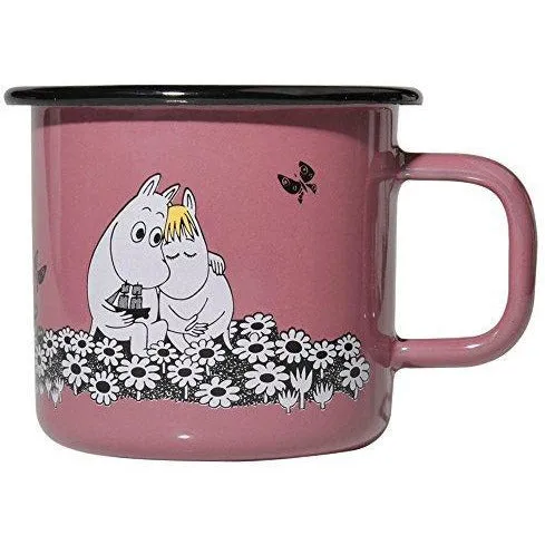 Moomin Enamel Mug 3.7 dl Together Forever Pink