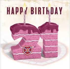 NB27 Age Birthday Cake Card - 21