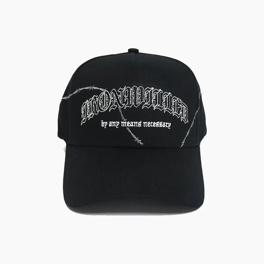 OLD ENGLISH STRAPBACK - BLACK