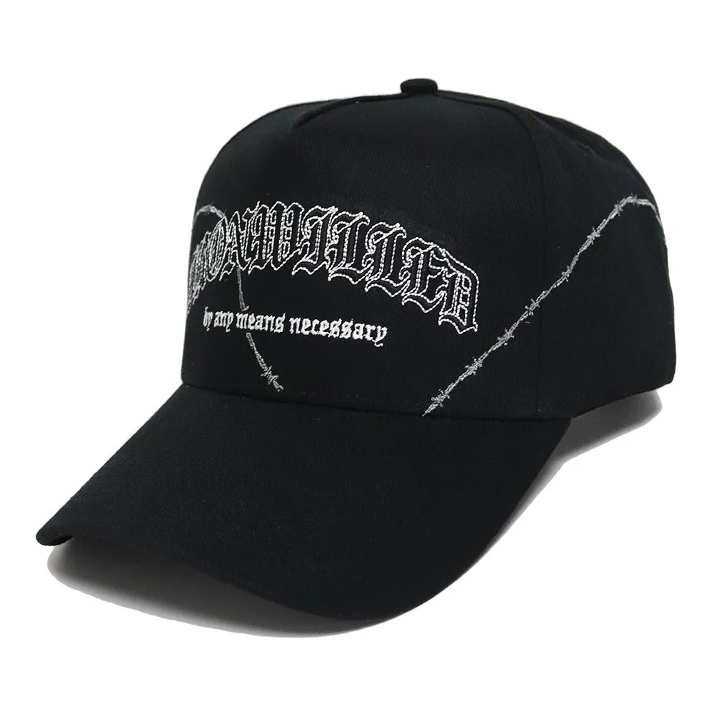 OLD ENGLISH STRAPBACK - BLACK