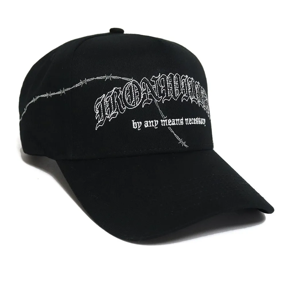 OLD ENGLISH STRAPBACK - BLACK