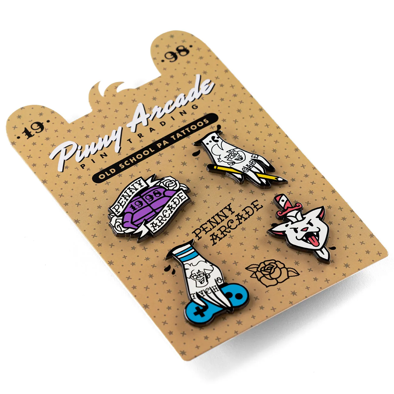 Old School PA Tattoos Pin Set