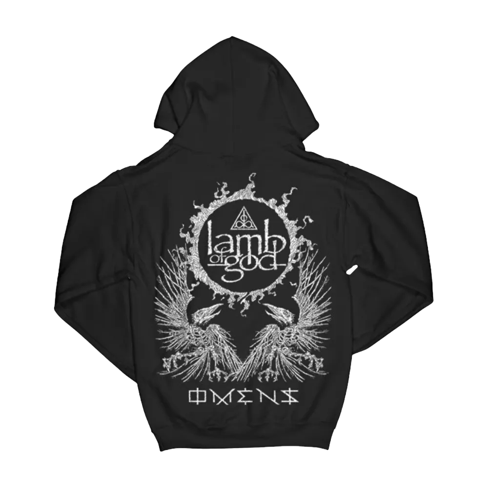 Omens Skeleton Eagle Pullover Hoodie