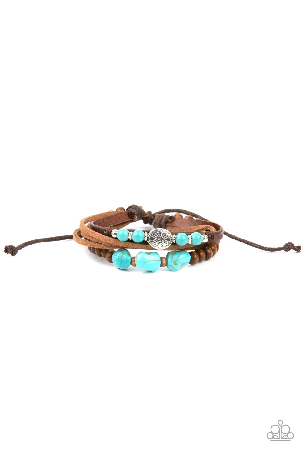 Paparazzi Act Natural - Blue Stone Urban Bracelet