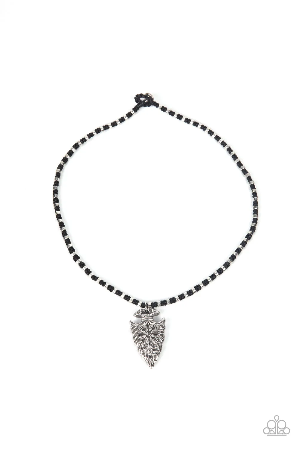 Paparazzi Get Your ARROWHEAD in the Game - Black Urban Necklace