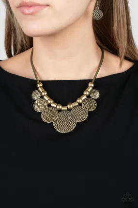 Paparazzi Indigenously Urban - Brass Necklace