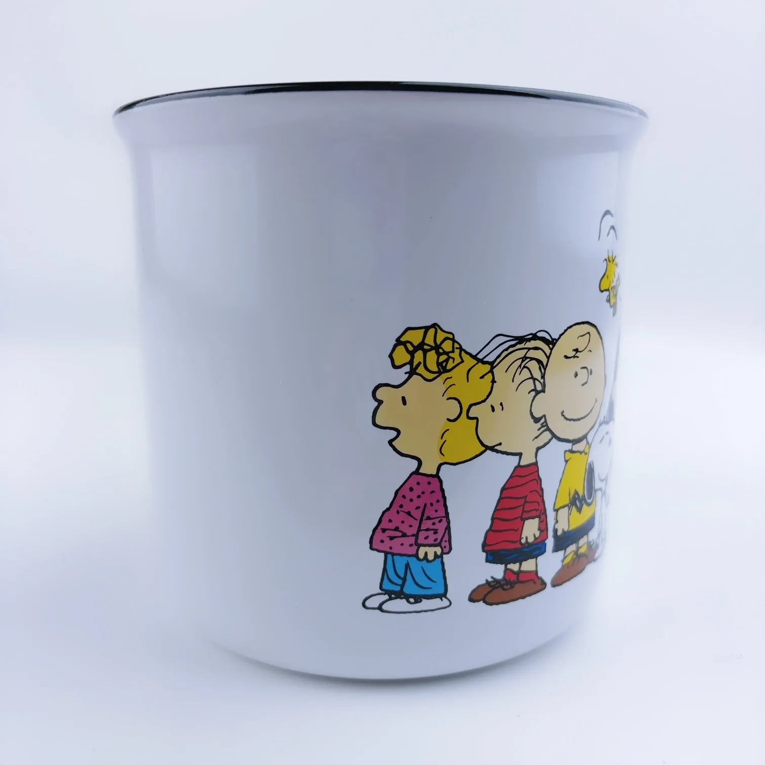 Peanuts Charlie Brown and friends Gathering All Together Stoneware Big Coffee Mug Cup 21 oz