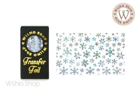 Silver Holographic Snowflake Nail Transfer Foil (SN-H-01)