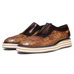 Slip On Sneakers- Crocs Brown