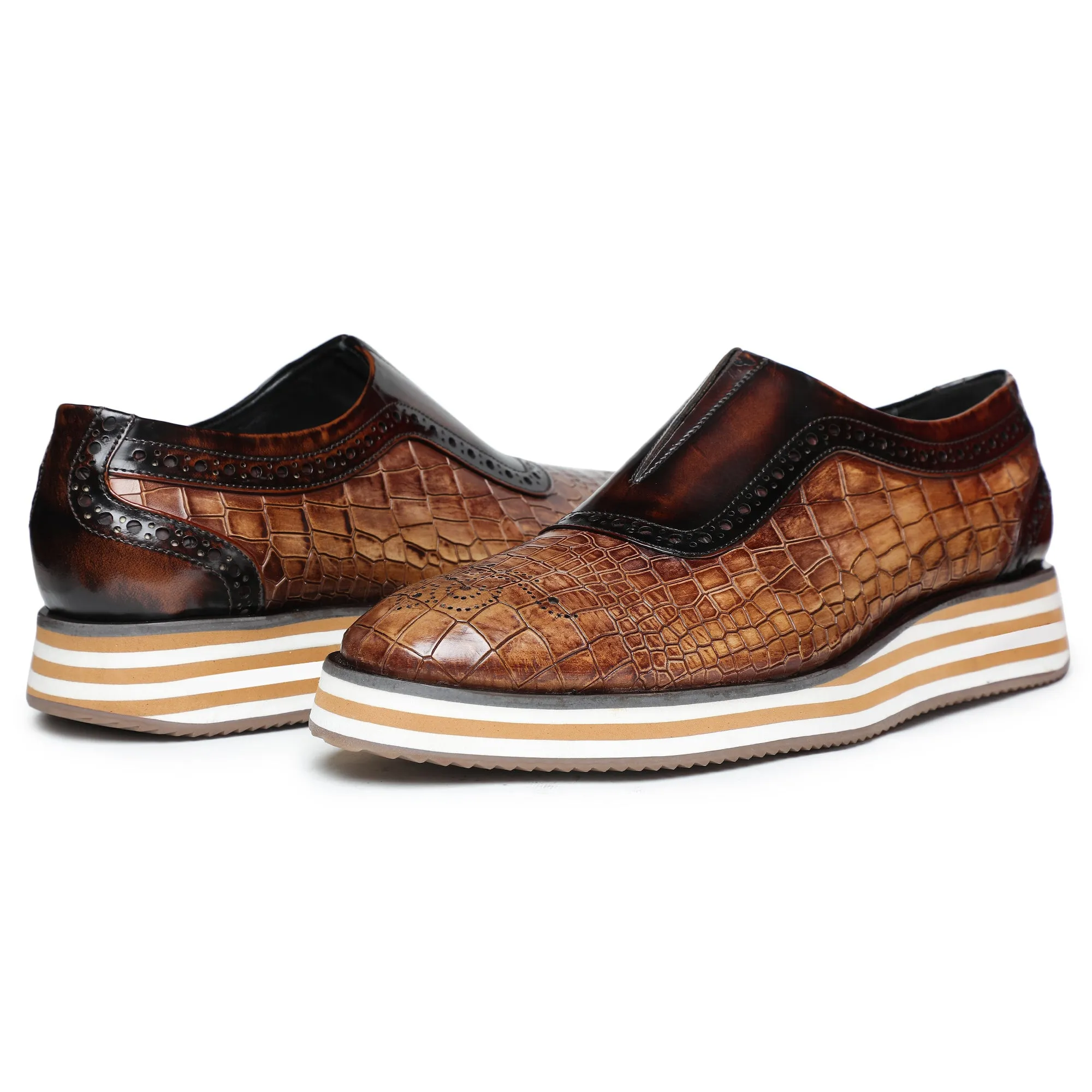 Slip On Sneakers- Crocs Brown