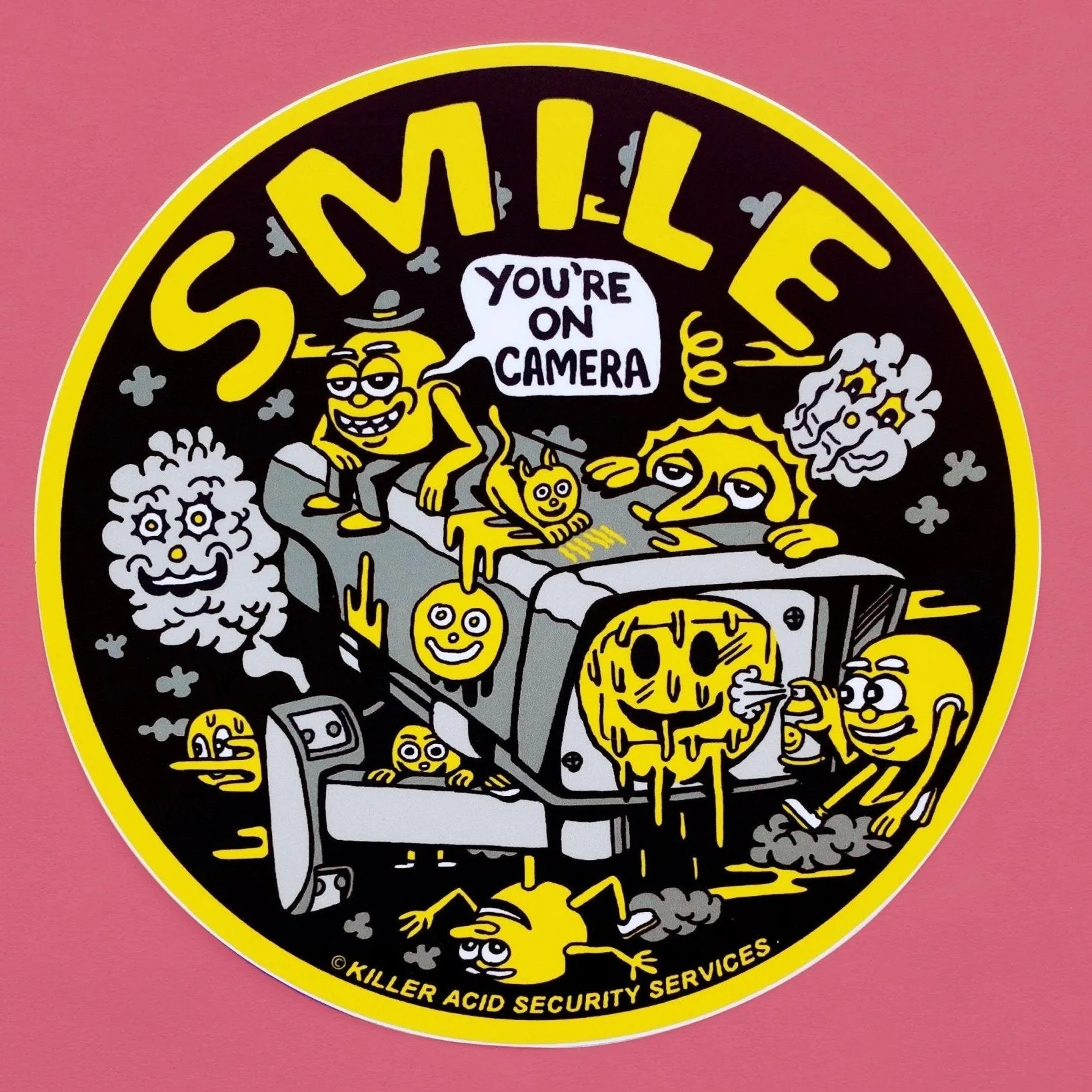 Smile You're on Camera Sticker