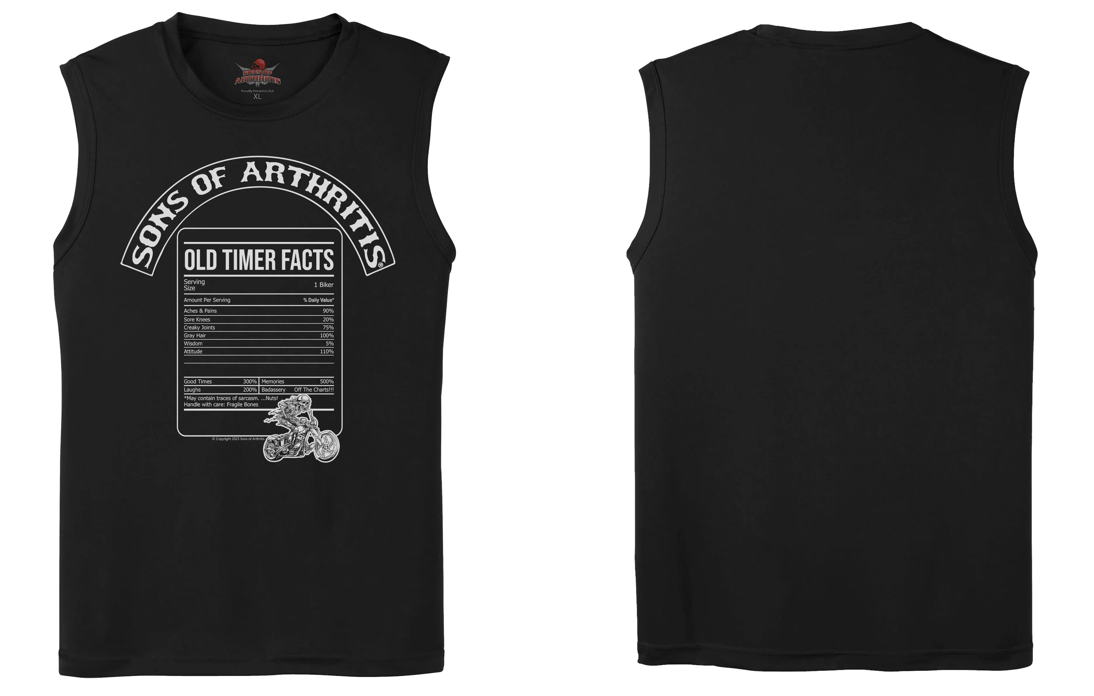 Sons of Arthritis Old Timer Facts - Black (See More Styles)