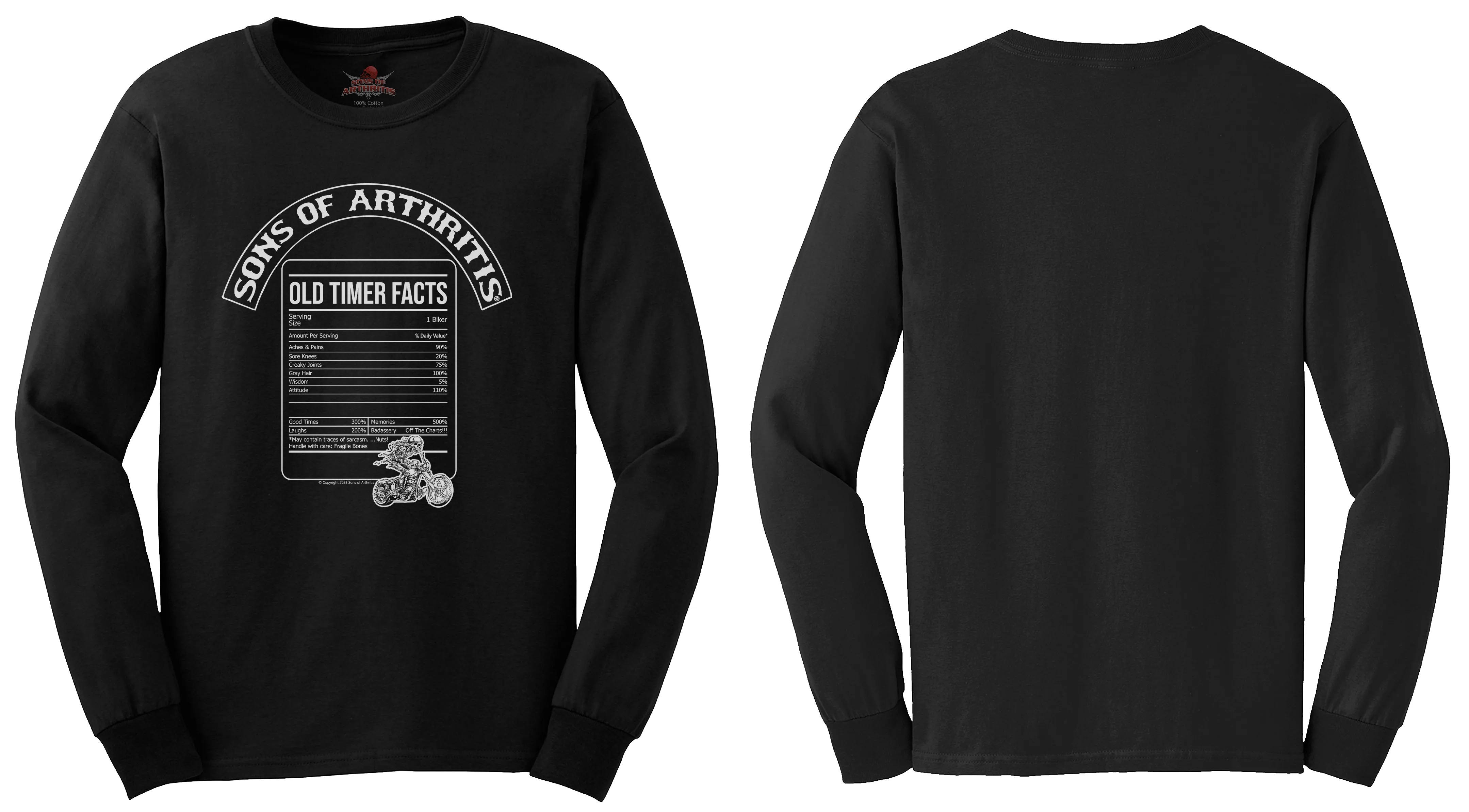 Sons of Arthritis Old Timer Facts - Black (See More Styles)