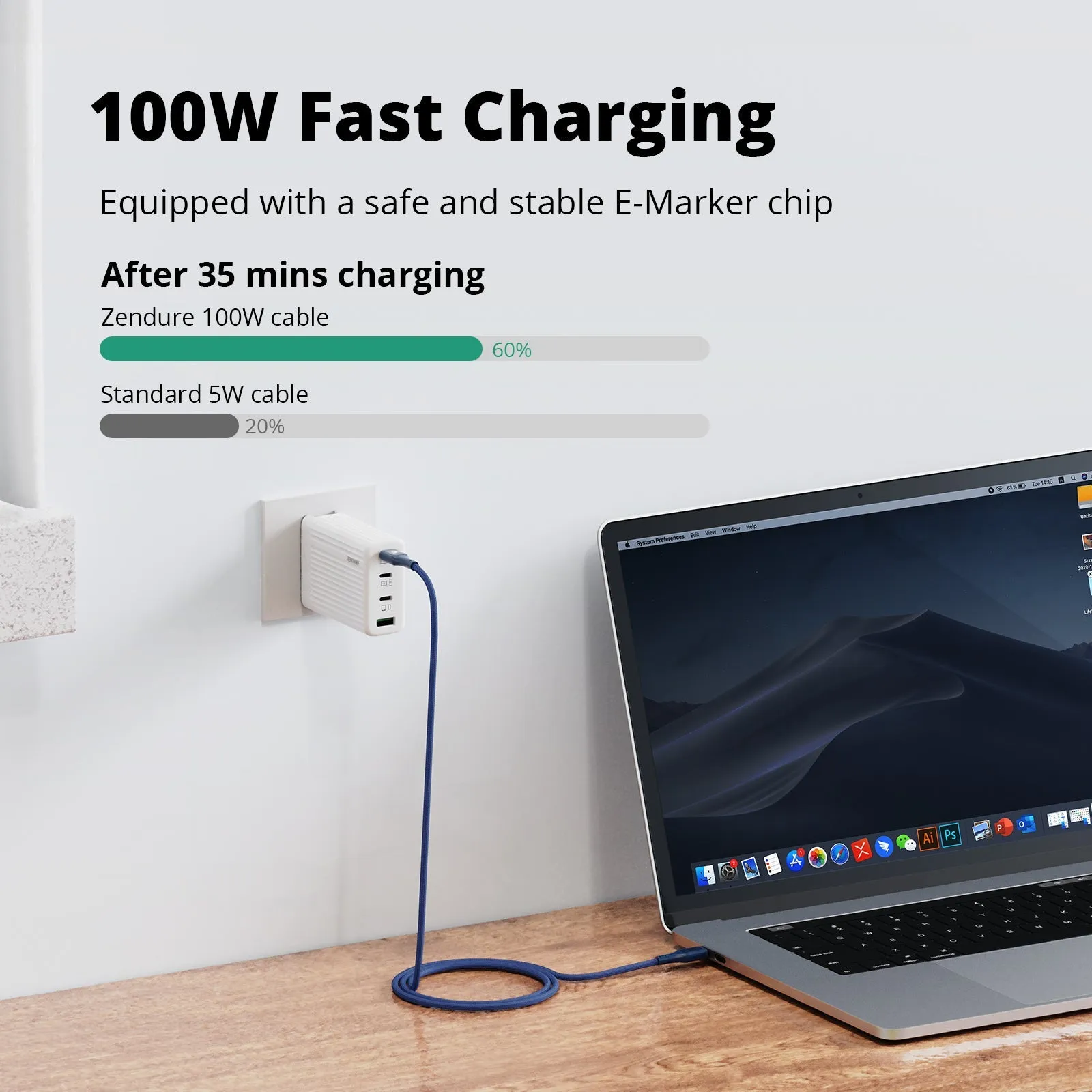 SuperCord 2 100W USB-C to USB-C Cable