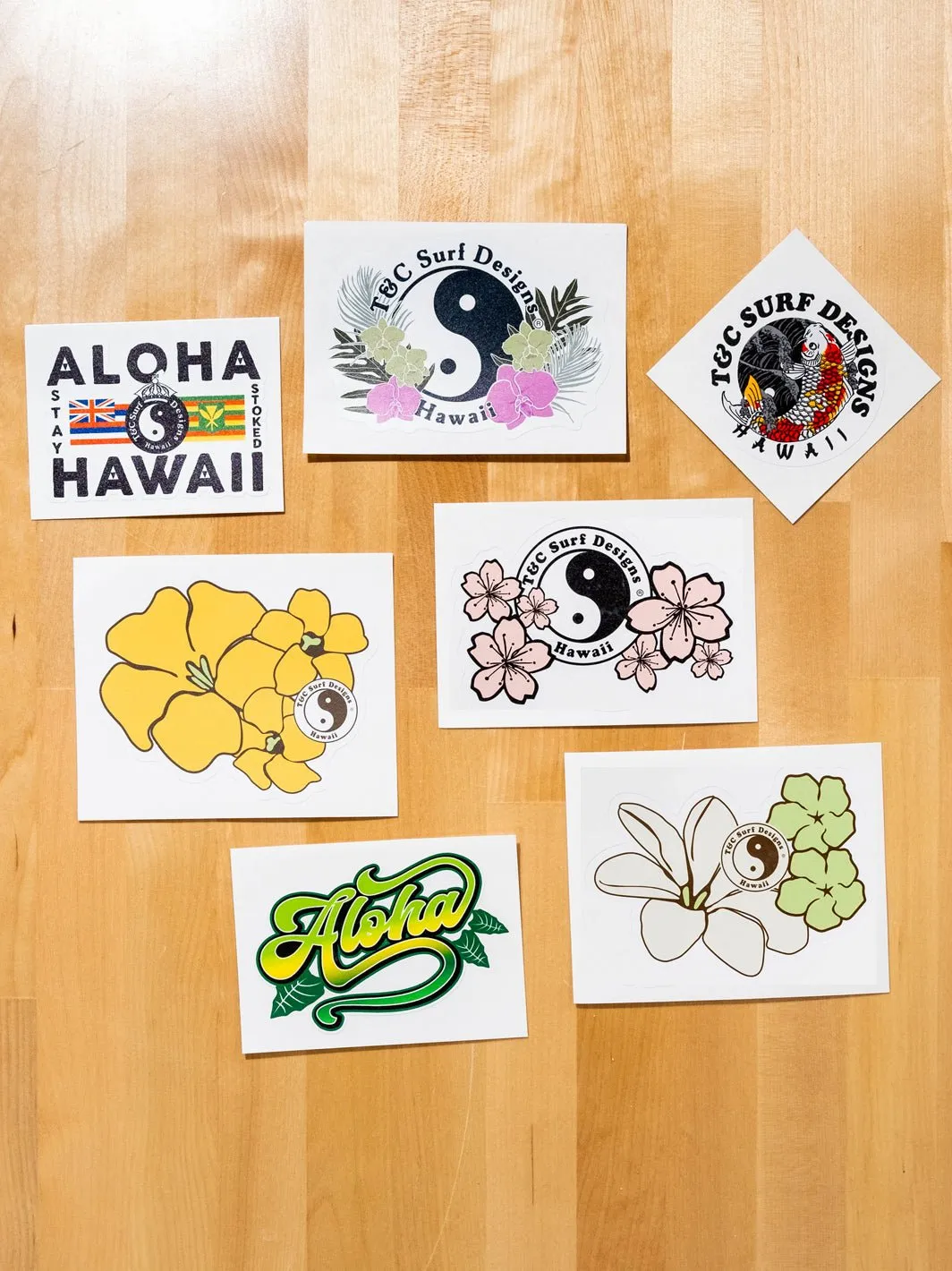 T&C Surf Aloha Taro Sticker