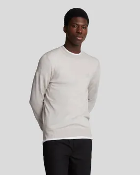 Tonal Eagle Merino Crew Neck Jumper