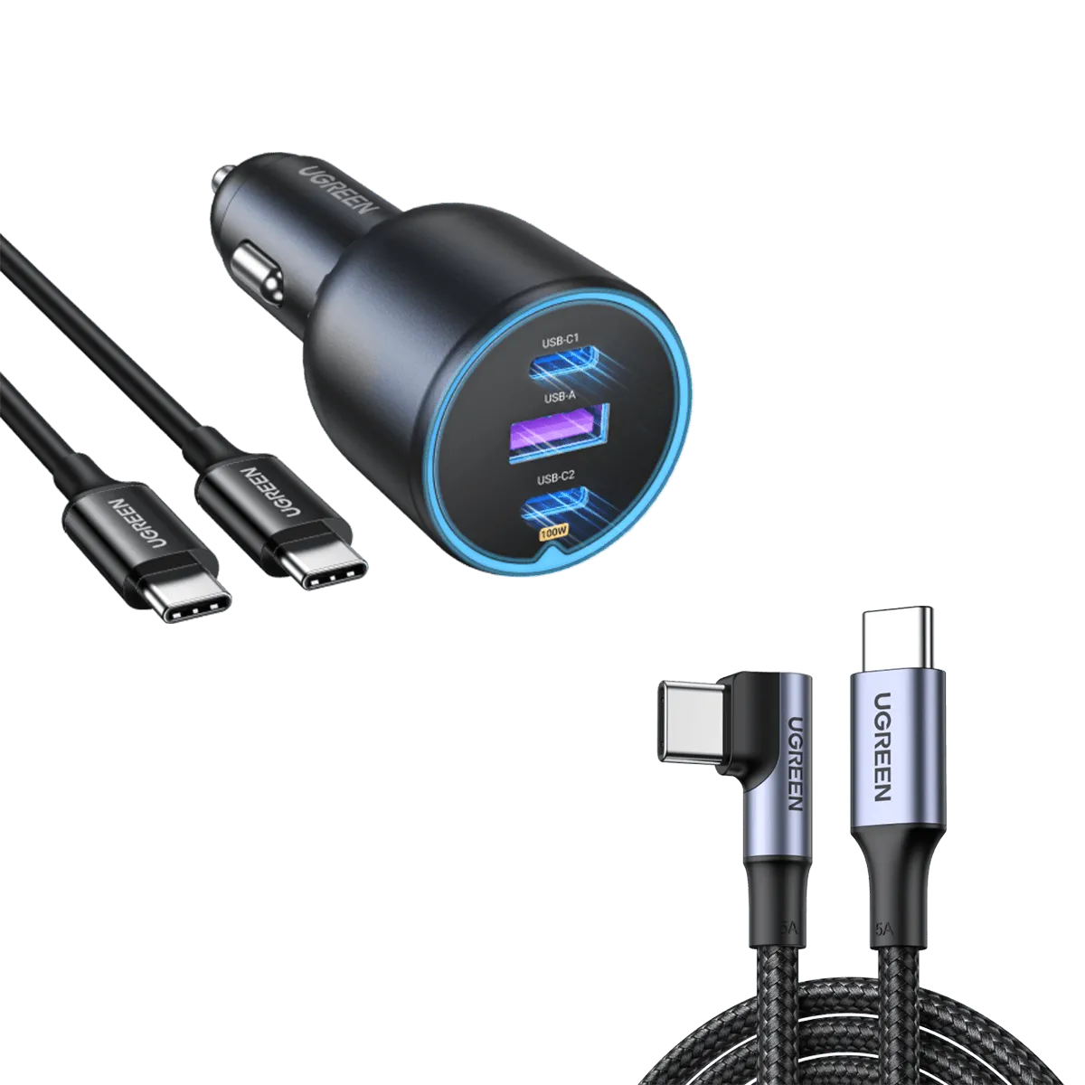 UGREEN 130W USB C Car Charger