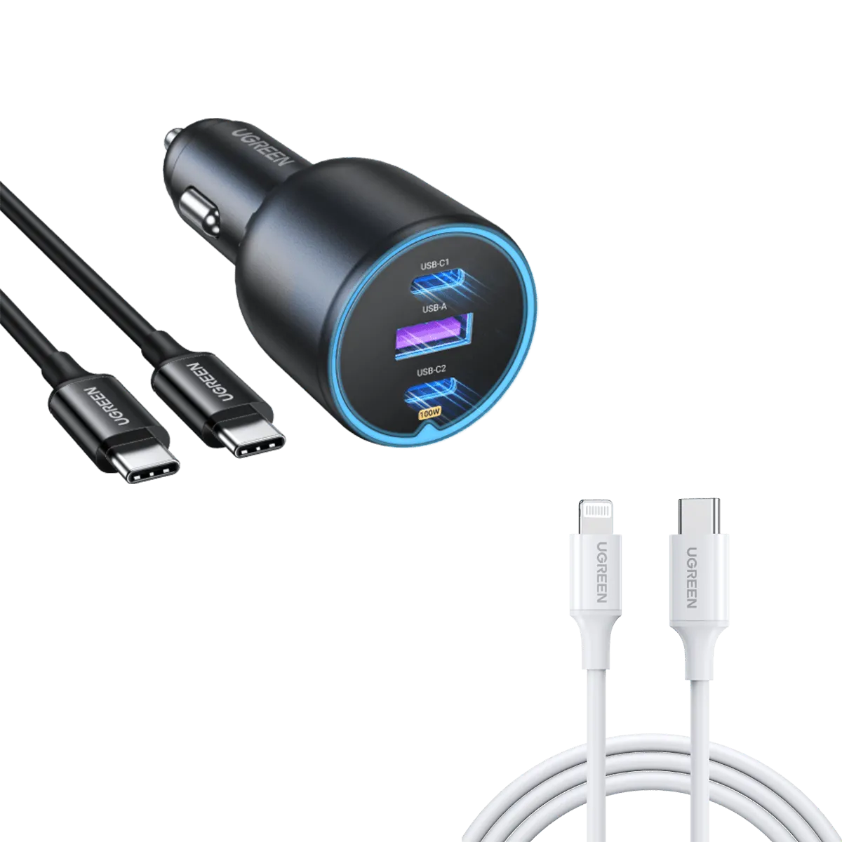 UGREEN 130W USB C Car Charger