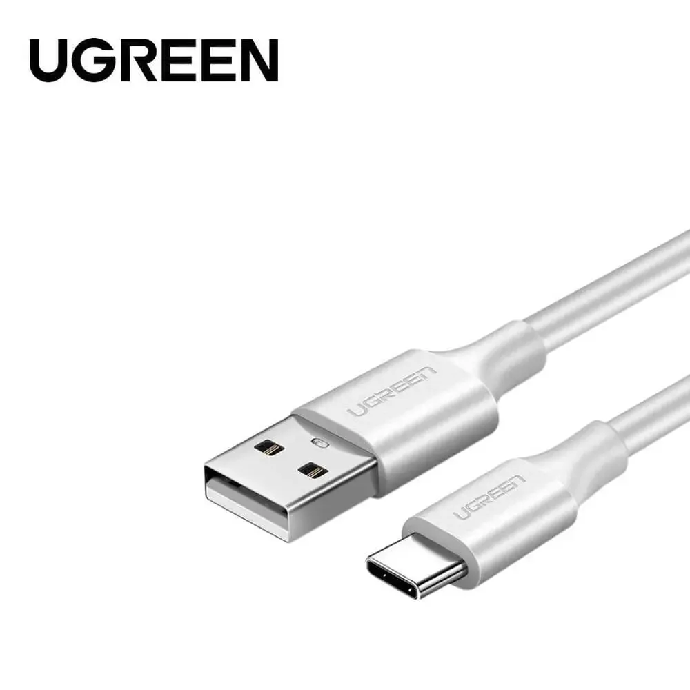 Ugreen 2m USB A 2.0 Male to USB C Male Cable Nickel Plated (60123)