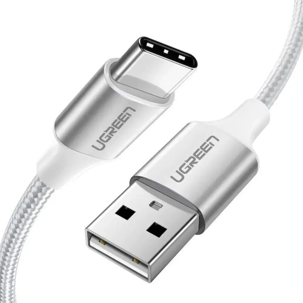 Ugreen 2m USB A 2.0 Male to USB C Male Cable Nickel Plated (60123)