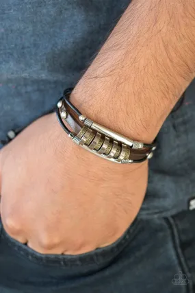 Urban Backpacker Black Bracelet