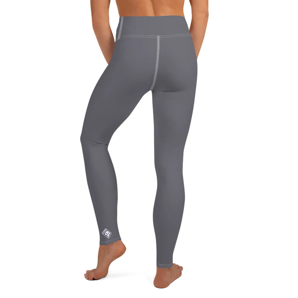 Urban Ease: Solid Color Workout Leggings for Women - Charcoal