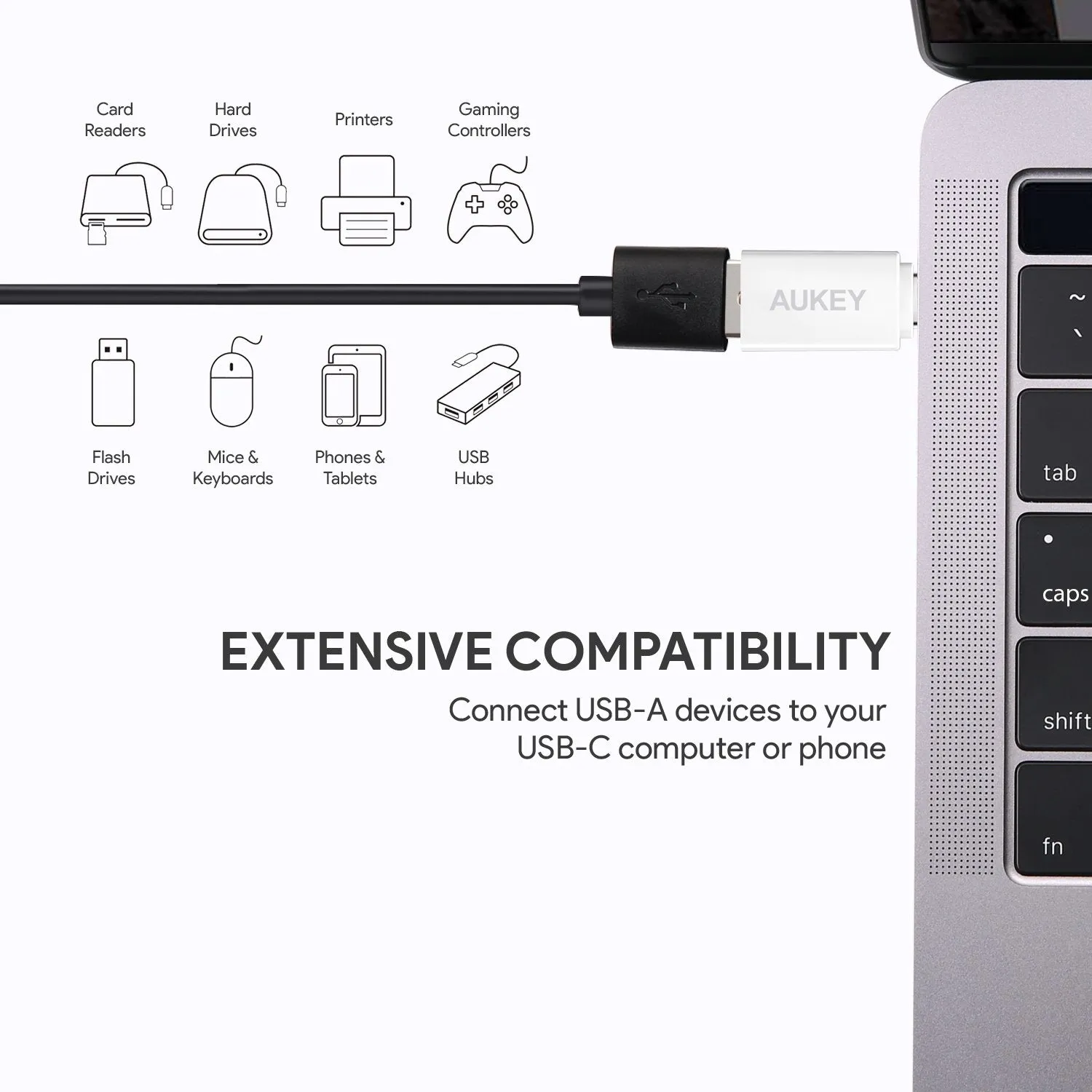 USB 3.0 A to C Adapter 3-Pack