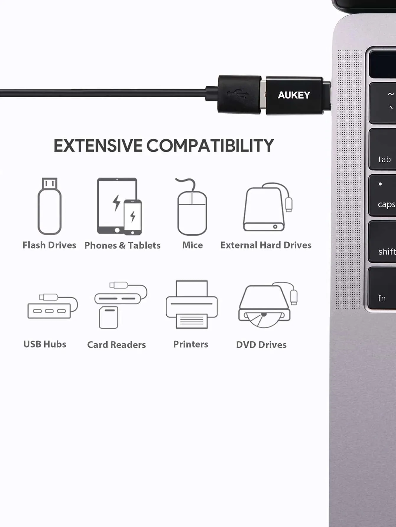 USB 3.0 A to C Adapter 3-Pack