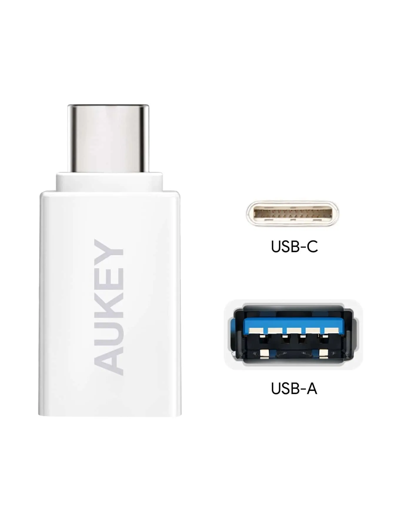 USB 3.0 A to C Adapter 3-Pack