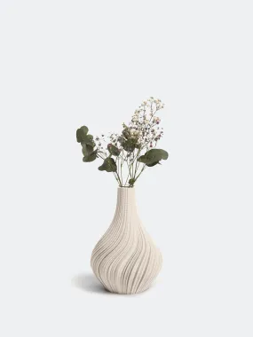 Vase Swirl M creme