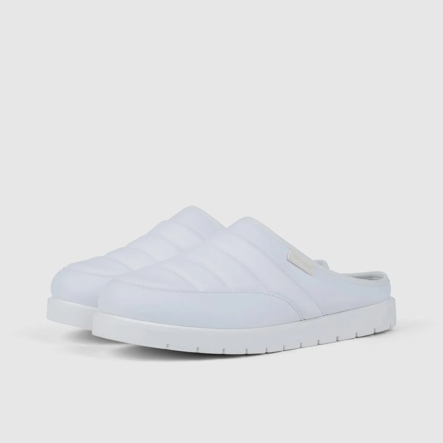 White Puffer Slip On