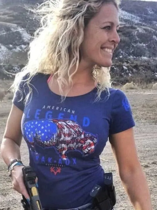 Womens American Legend Buffalo Tee