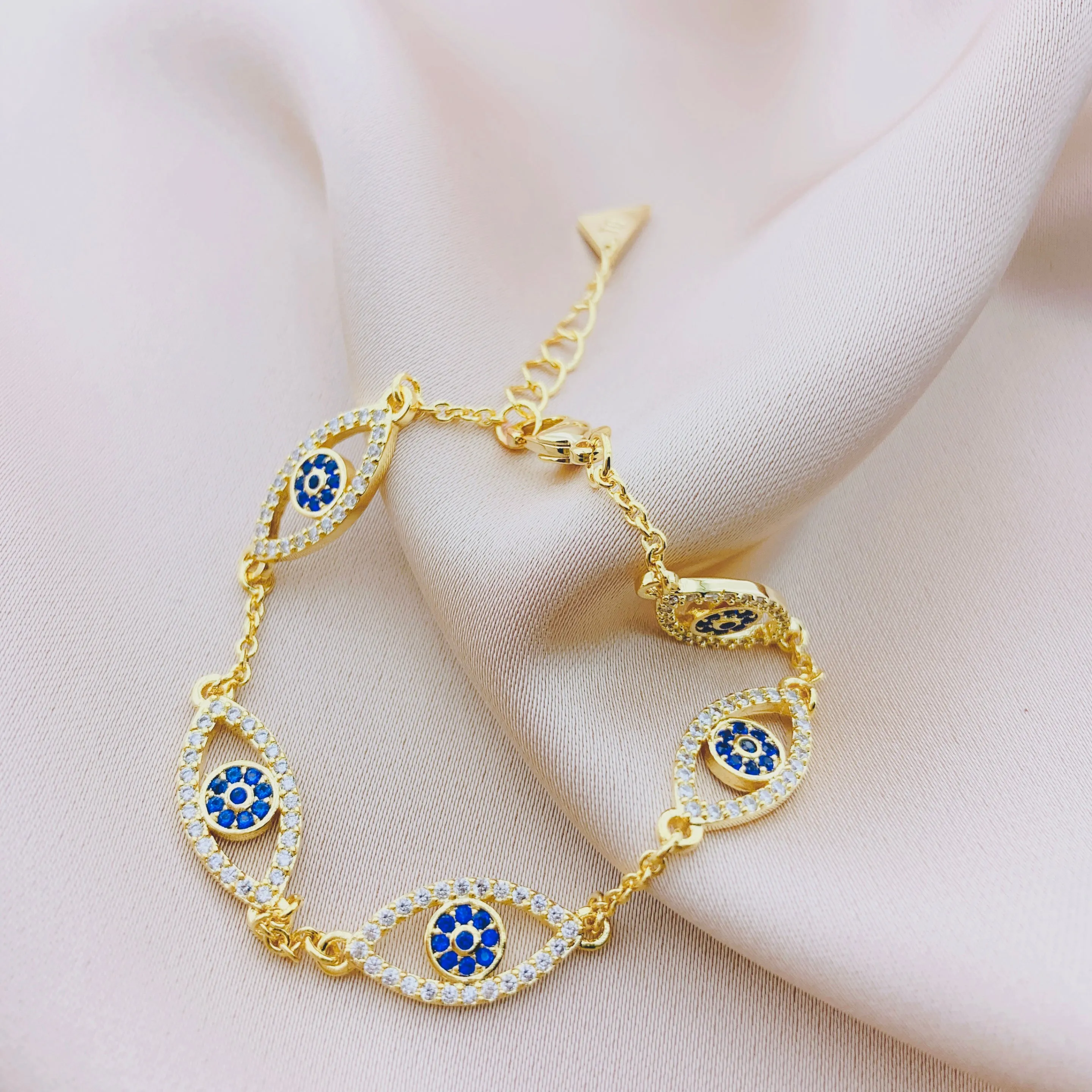 Women's Fashion CZ Evil eye Bracelet